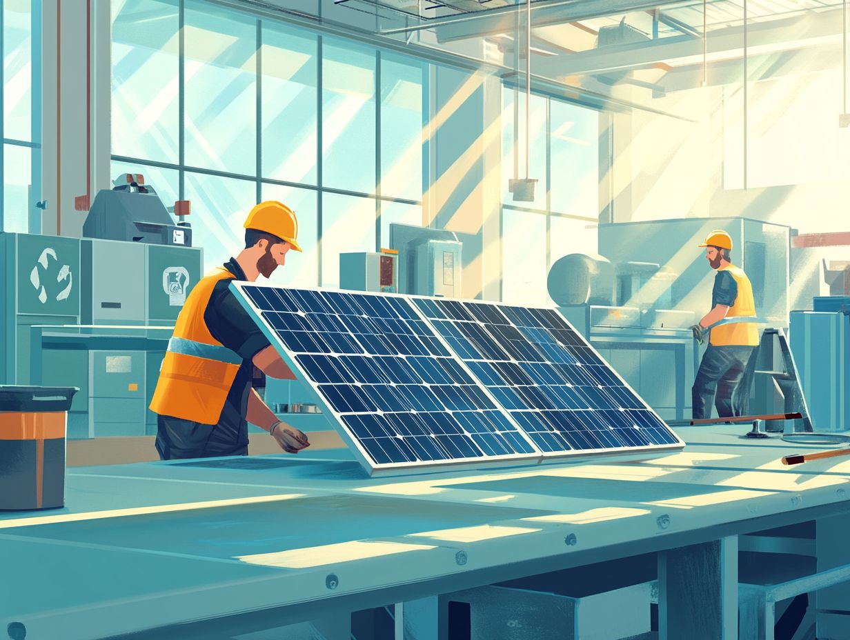 What are the best practices for solar panel recycling?